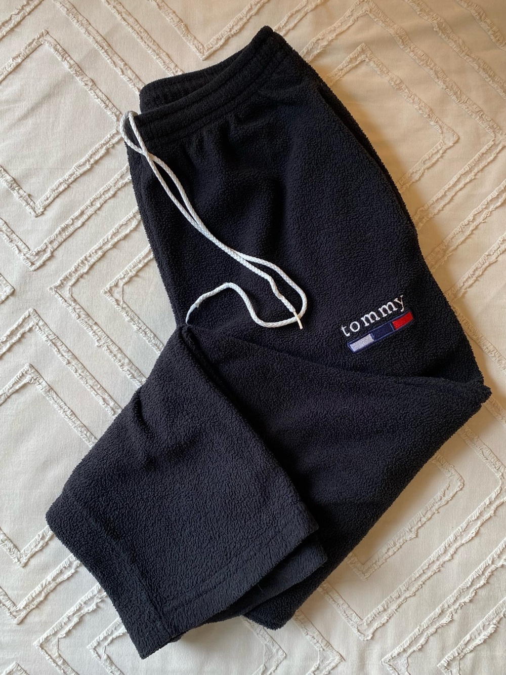Vintage Tommy Hilfiger Black Fleece Sweatpants
